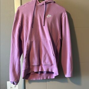 Nike Lavender-Pink Hoodie with White Swoosh